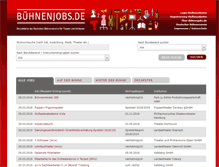 Tablet Screenshot of buehnenjobs.de